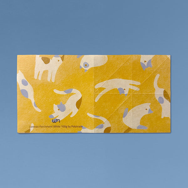 Meowmentos PawMark Card - Mackerel Tabby Cat (Yellow Card) #1