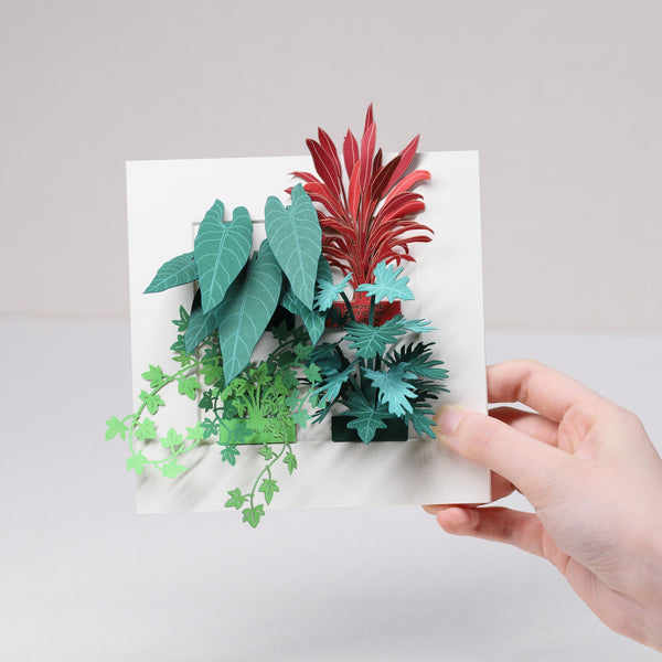 FingerART Desktop Plant Sticker Set - Plant in Frame (Set C)