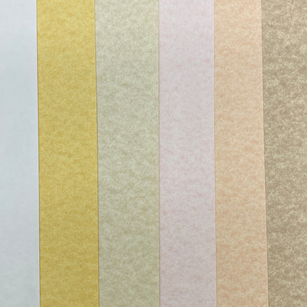 Lorenzo Parchment A4 Paper 220gsm (White/Vellum/Ochre/Rose/Apricot/Tan)