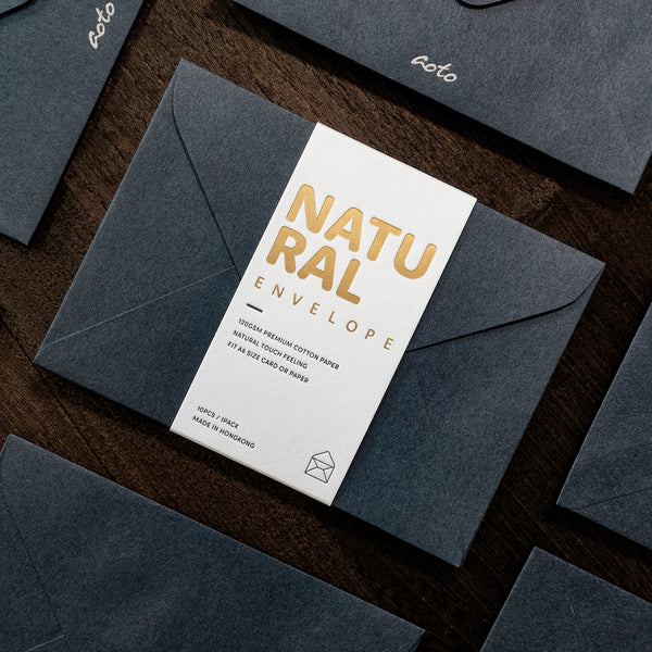 Letterpress A6 Envelope (10pcs - Purplish Blue)