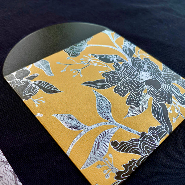 The Flowery Illustration – Red Packet - Bright Gold (8pcs) - LAST CHANCE TO BUY