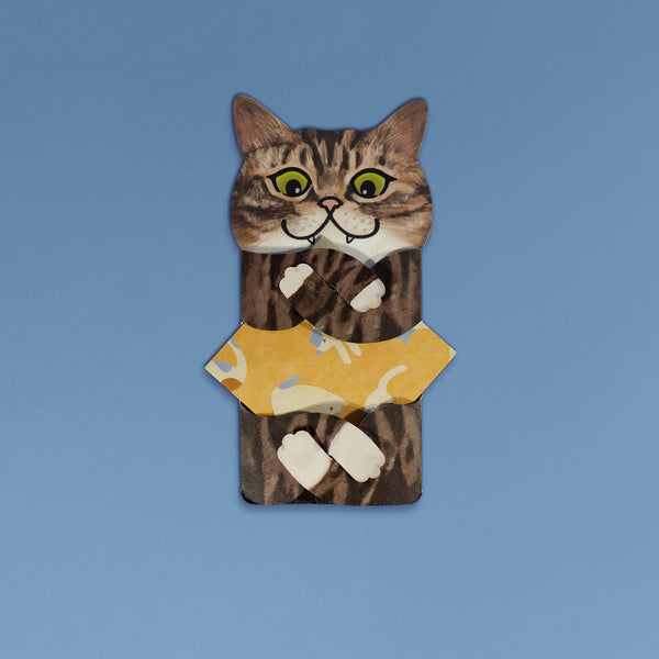 Meowmentos PawMark Card - Mackerel Tabby Cat (Yellow Card) #1
