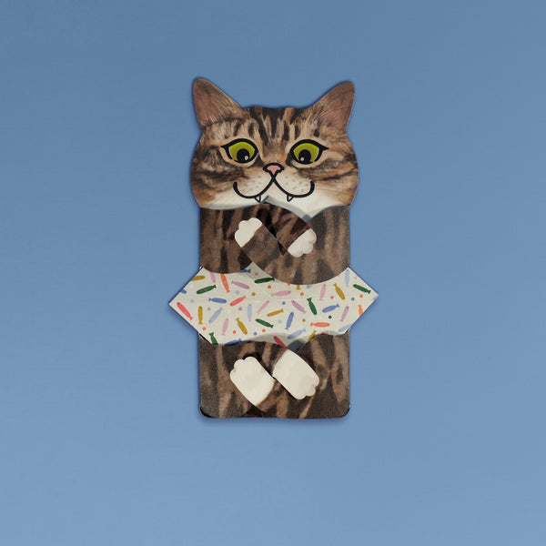 Meowmentos PawMark Card - Mackerel Tabby Cat (White Card) #3