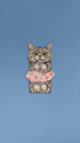 Meowmentos PawMark Card - Spotted Tabby Cat (Pink Card) #8