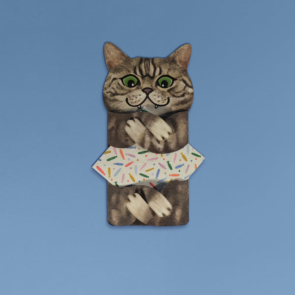 Meowmentos PawMark Card - Classic Tabby Cat (White Card) #11
