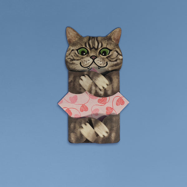 Meowmentos PawMark Card - Classic Tabby Cat (Pink Card) #12