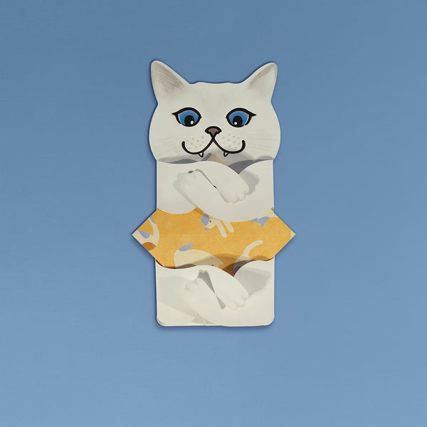 Meowmentos PawMark Card - White Cat (Yellow Card) #21