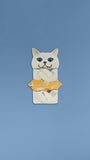 Meowmentos PawMark Card - White Cat (Yellow Card) #21