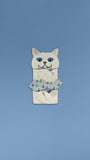 Meowmentos PawMark Card - White Cat (Blue Card) #22
