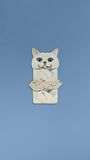 Meowmentos PawMark Card - White Cat (White Card) #23