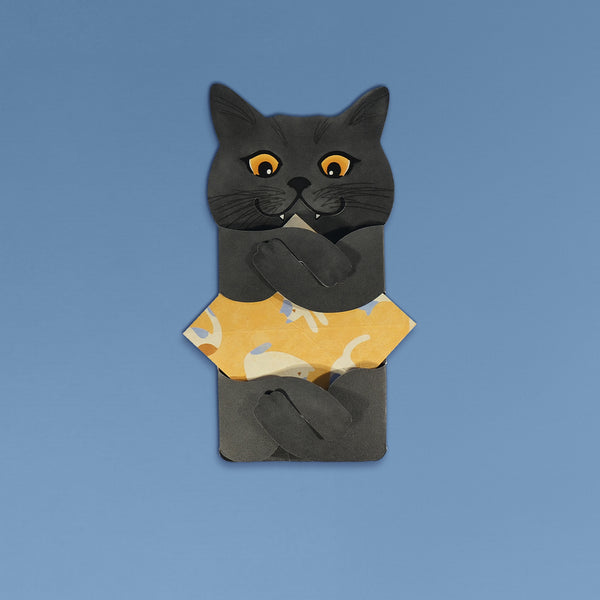 Meowmentos PawMark Card - Black Cat (Yellow Card) #17