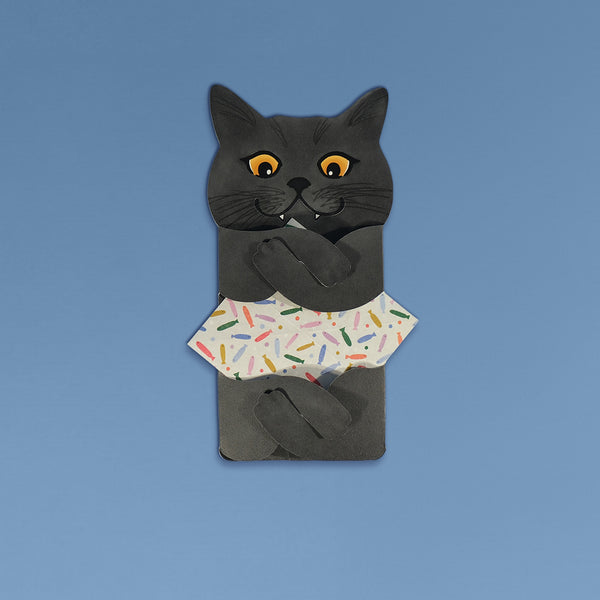 Meowmentos PawMark Card - Black Cat (White Card) #19