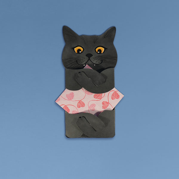 Meowmentos PawMark Card - Black Cat (Pink Card) #20