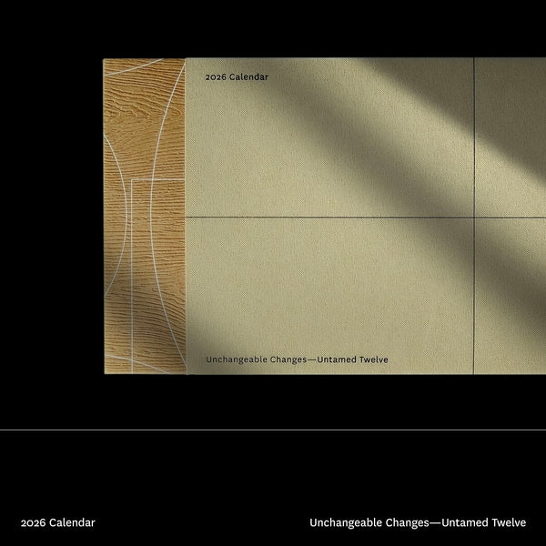 2026 Calendar: Unchangeable Changes - Untamed Twelve (Camel - Online Executive)