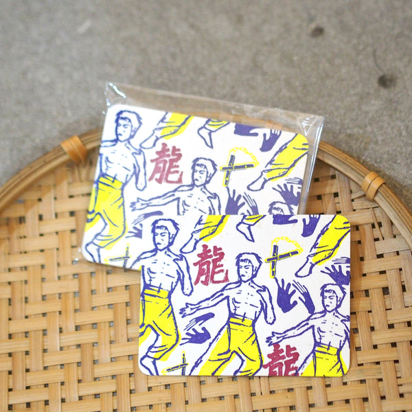 Journal de Chic - Letterpress Card (Bruce Lee 李小龍 - 5pcs)