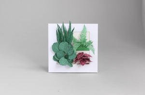 FingerART Desktop Plant Sticker Set - Plant in Frame (Set A)