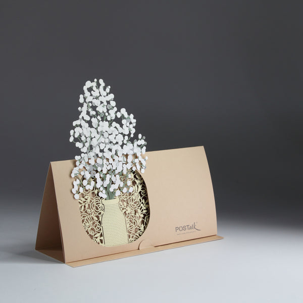 POSTalk Pop-Up Greeting Card - Gypsophila