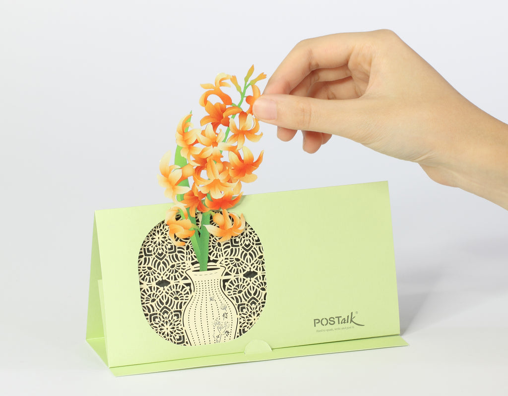 POSTalk Pop-Up Greeting Card - Hyacinth