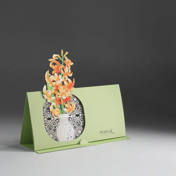 POSTalk Pop-Up Greeting Card - Hyacinth