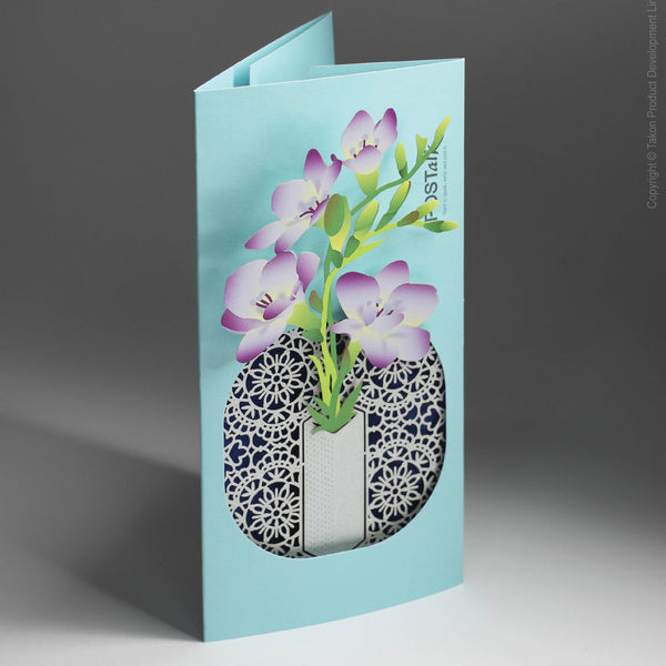 POSTalk Pop-Up Greeting Card - Freesia