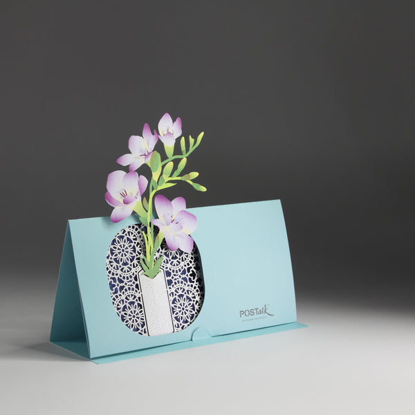 POSTalk Pop-Up Greeting Card - Freesia