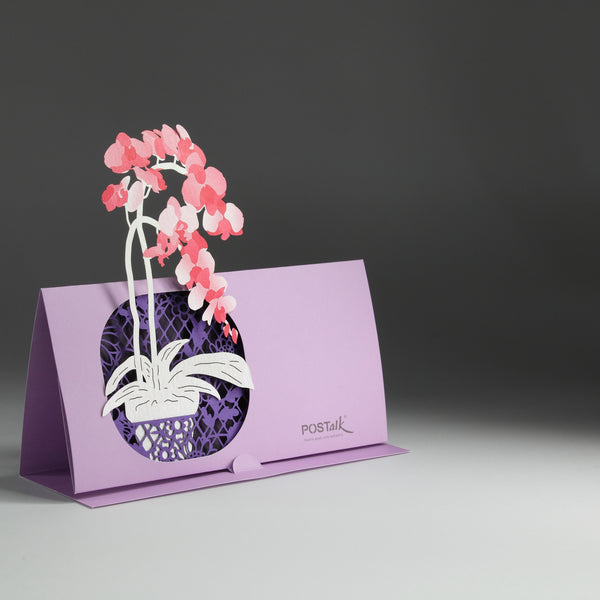 POSTalk Pop-Up Greeting Card - Orchid