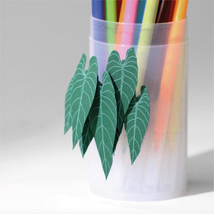 FingerART Desktop Plant Sticker - Philodendron Melanochrysum