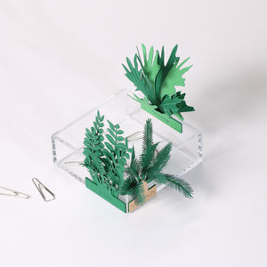 FingerART Desktop Plant Sticker - Platycerium (Staghorn ferns)