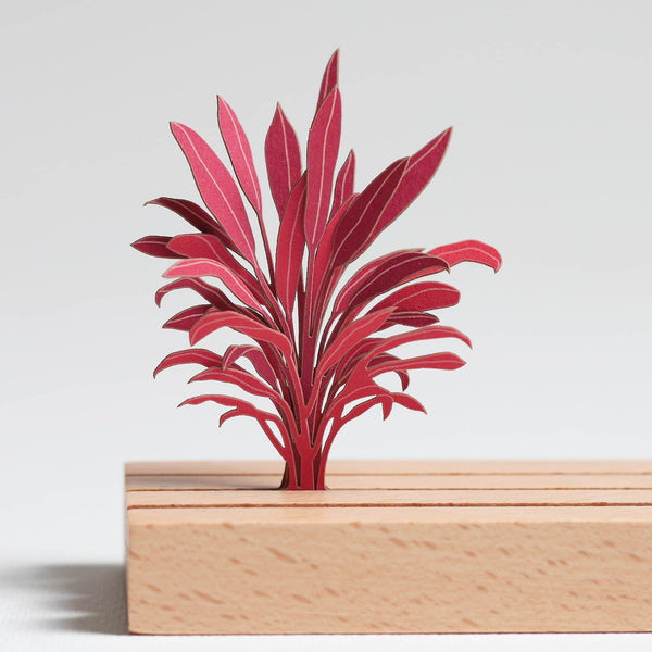 FingerART Desktop Plant Sticker - Cordyline Fruticosa Florica