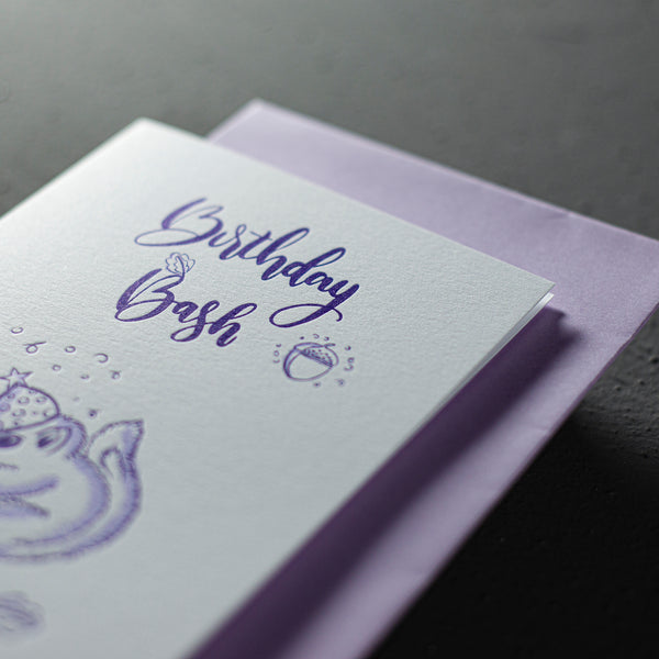 Letterpress Card (Birthday Bash)