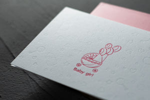 Letterpress Card (Baby Girl)