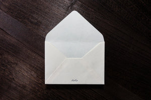 Letterpress A6 Envelope (10pcs - Natural White)