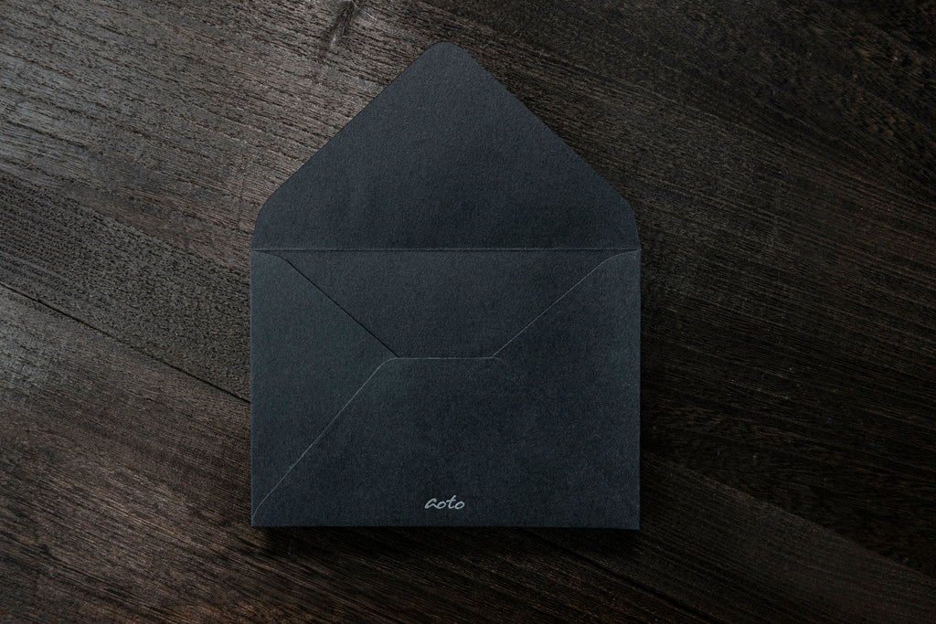 Letterpress A6 Envelope (10pcs - Black)