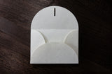 Letterpress Heart-shaped A6 Envelope (10pcs - Grey)