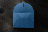 Letterpress Heart-shaped A6 Envelope (10pcs - Blue)