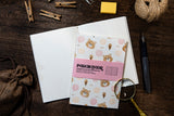 Letterpress A6 Notebook (120 pages - Bear)