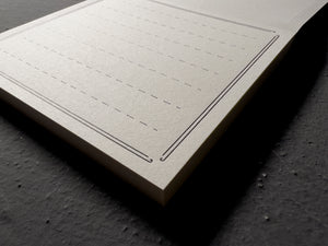 Letterpress Notepad (50 sheets - Natural White)