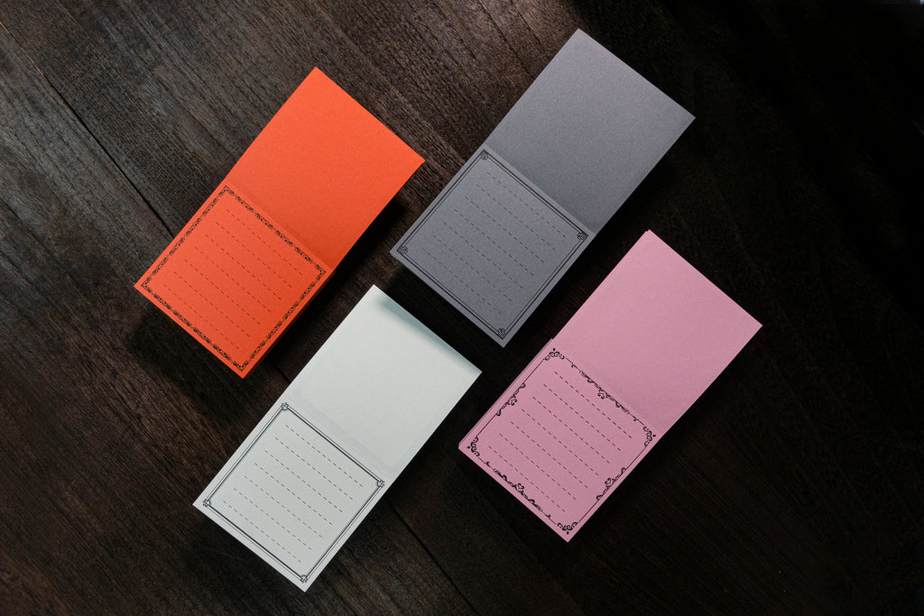 Letterpress Notepad (50 sheets - Orange)