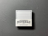 Letterpress Notepad (50 sheets - White)