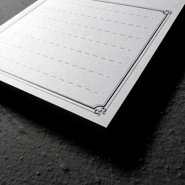 Letterpress Notepad (50 sheets - White)