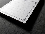 Letterpress Notepad (50 sheets - White)