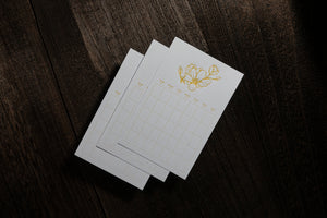 Letterpress Plant Series Diary Sticker (12 sheets - Yellow)