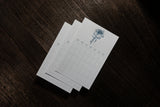Letterpress Plant Series Diary Sticker (12 sheets - Cyan)