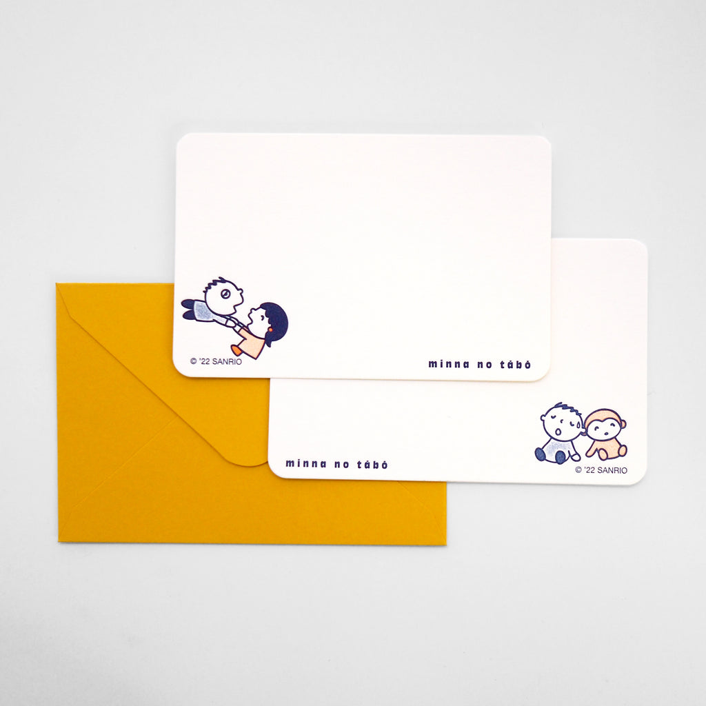 Sanrio x ditto ditto - Letterpress Mini Card set of 2 (Minna No Tabo 大口仔)