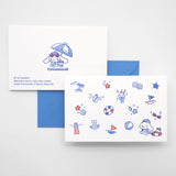 Sanrio x ditto ditto - Letterpress Mini Pattern Card (Cinnamoroll 玉桂狗)