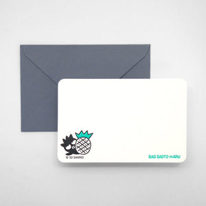 Sanrio x ditto ditto - Letterpress Mini Card set of 2 (Bad Badtz-Maru XO)